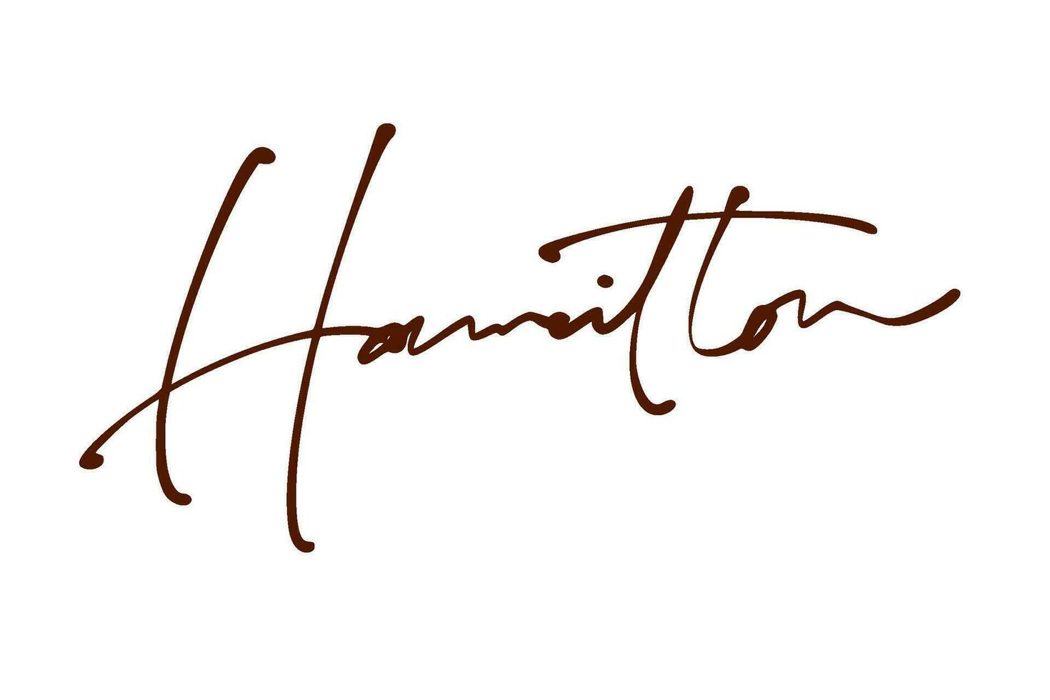 signature series H design illustration vector