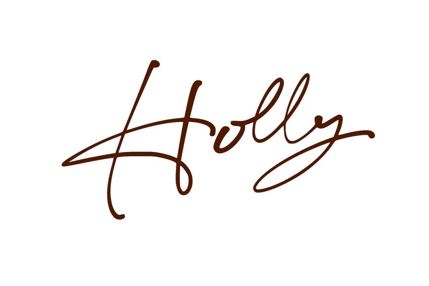 signature series H design illustration vector