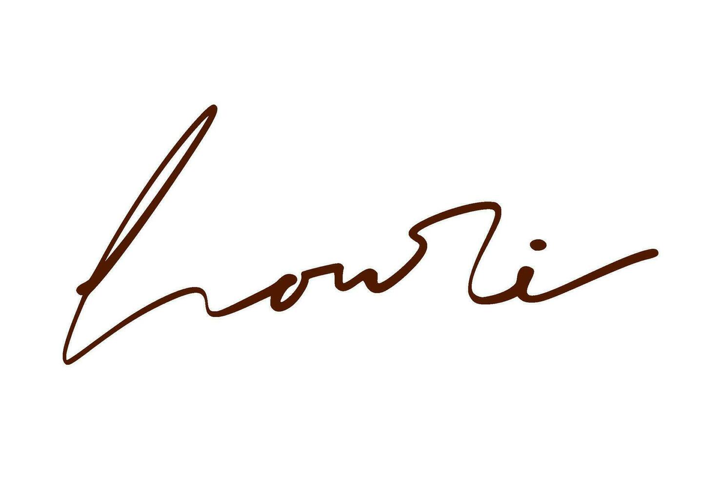 signature series H design illustration vector