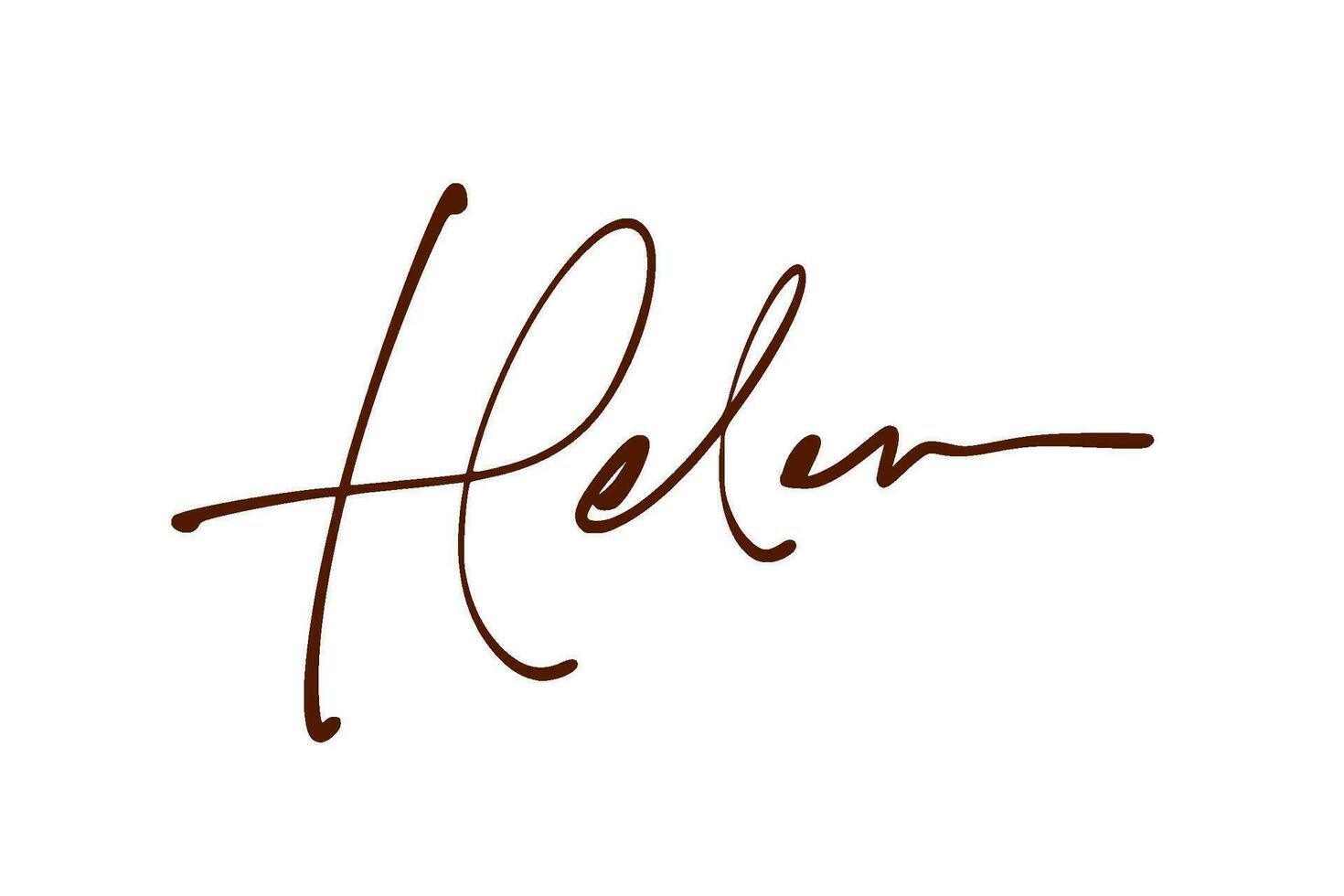 signature series H design illustration vector