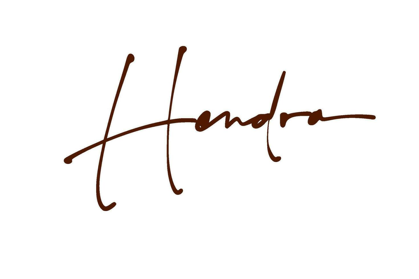 signature series H design illustration vector