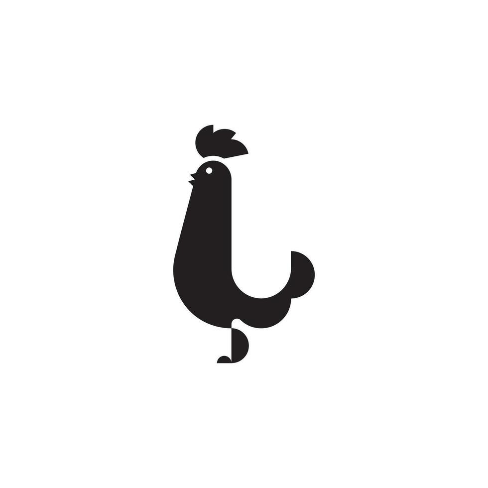 rooster logo, a logo that is simple and easy to remember vector