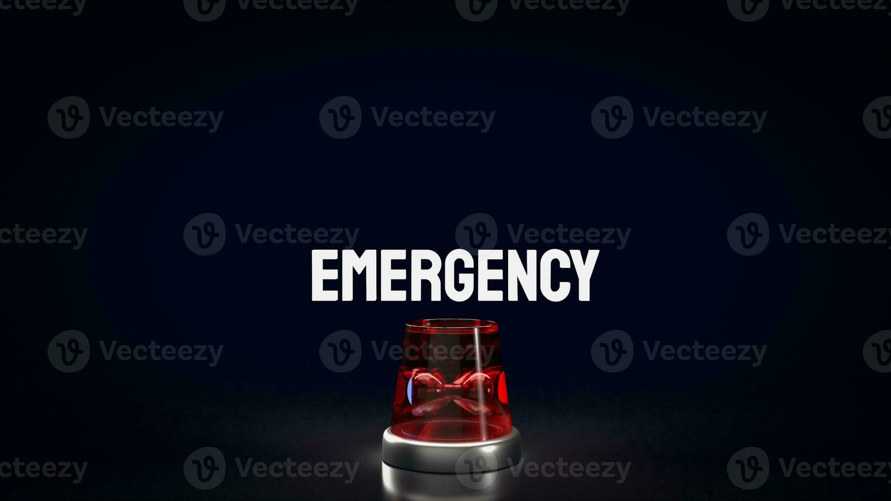 The emergency lamp for rescue concept 3d rendering photo