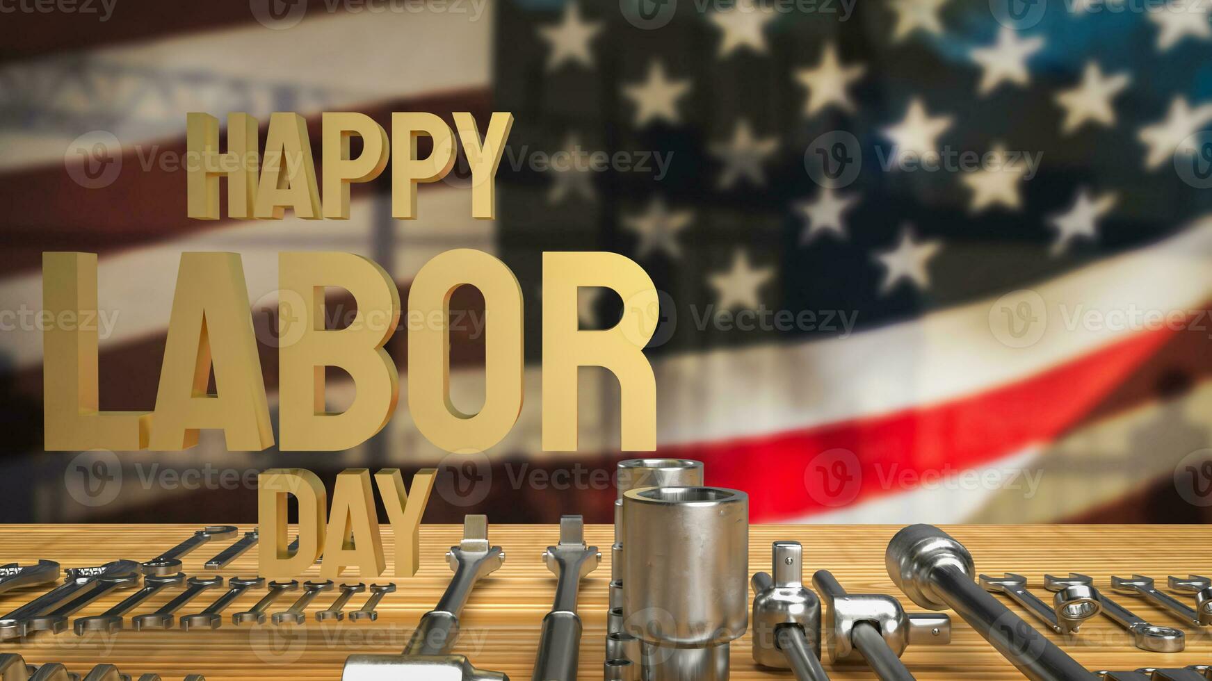 The Happy Labor Day for holiday concept 3d rendering photo