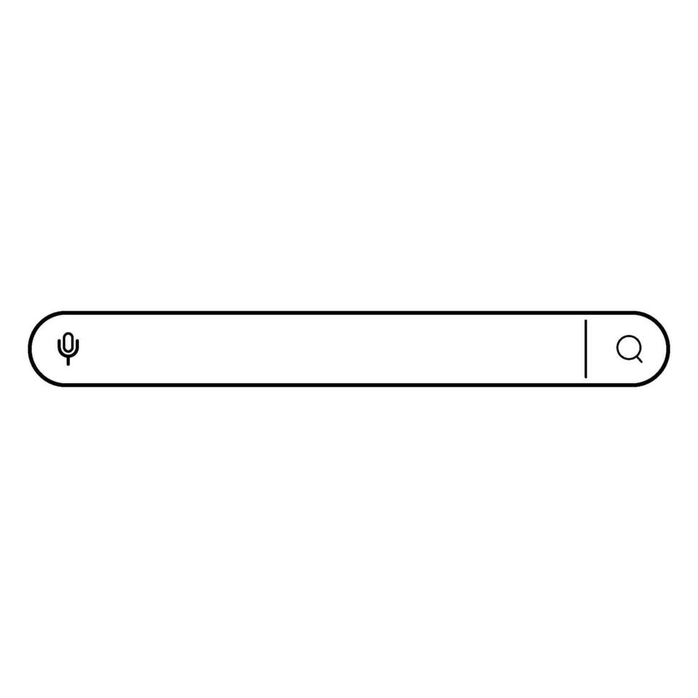 Modern search box vector