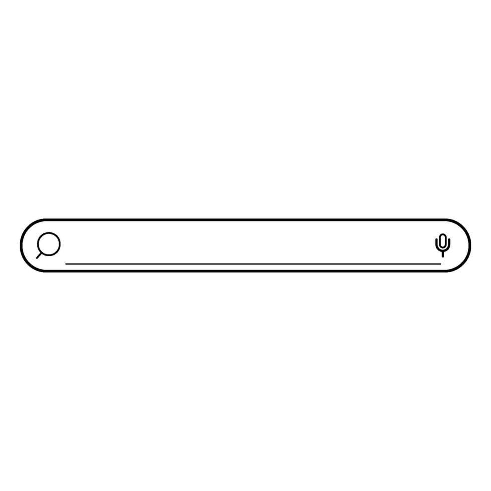 Modern search box vector