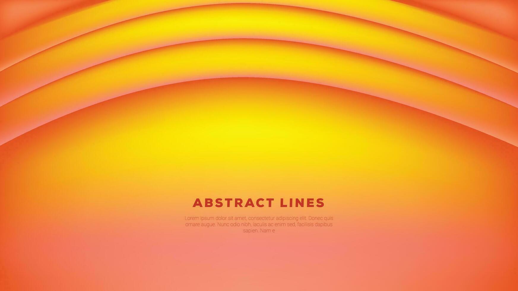 abstract vector bg yellow, orange curves gradients bright background