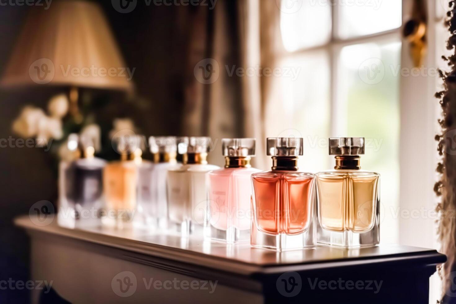 Luxury perfume bottles on display at a presentation, women fragrance scent  new exclusive collection, post-processed, generative ai 26640586 Stock  Photo at Vecteezy