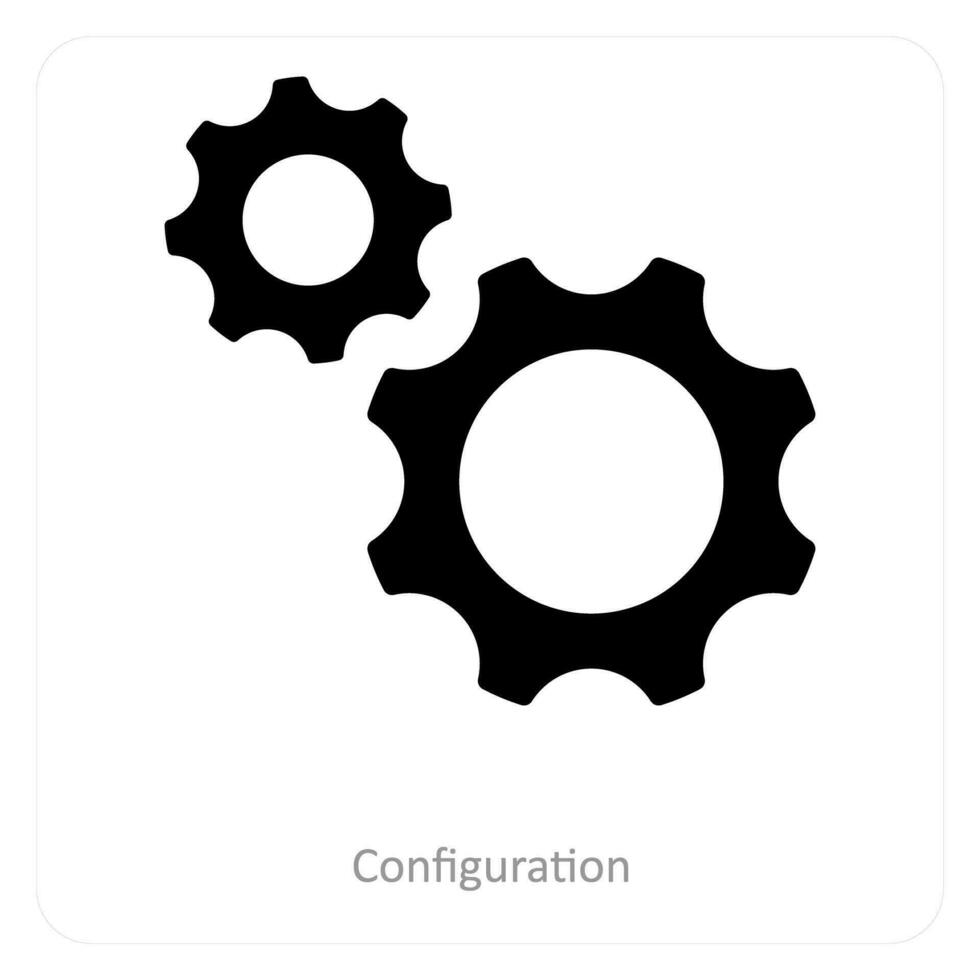 Configuration and setting icon concept vector