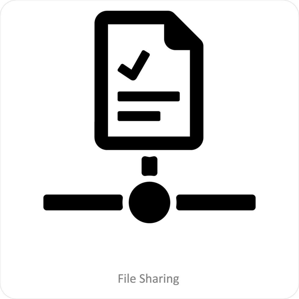 File Sharing and share icon concept vector