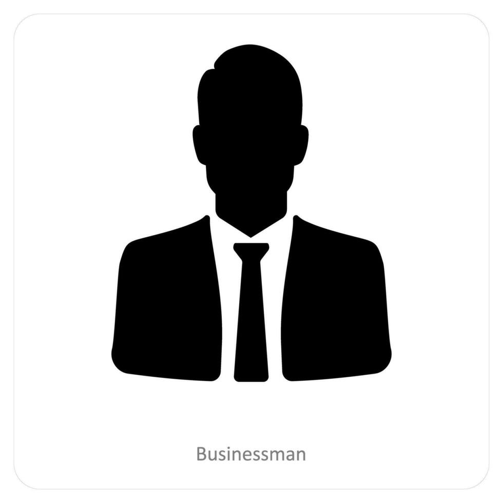 Businessman and business icon concept vector