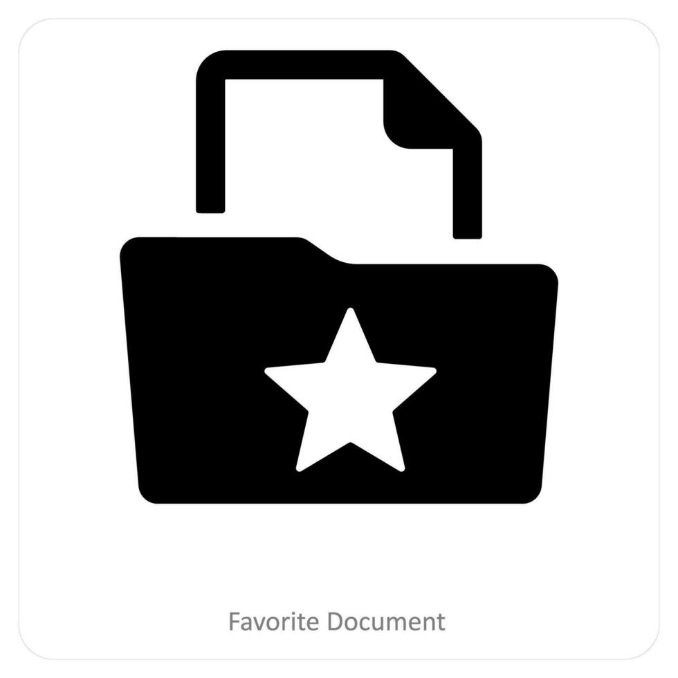 Favorite Document and certificate icon concept vector