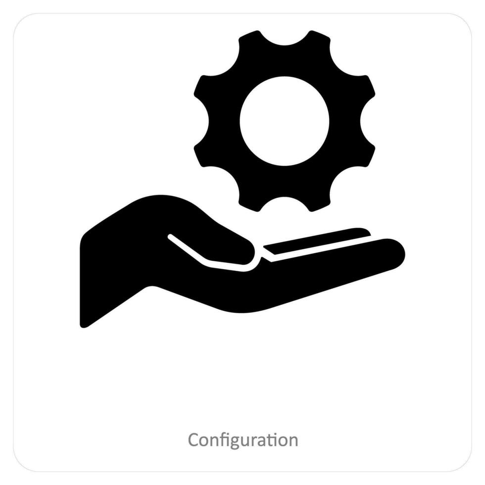 Configuration and settiing icon concept vector