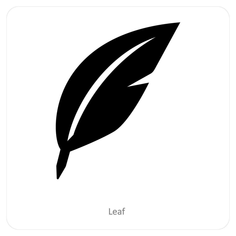 Leaf and growth icon concept vector
