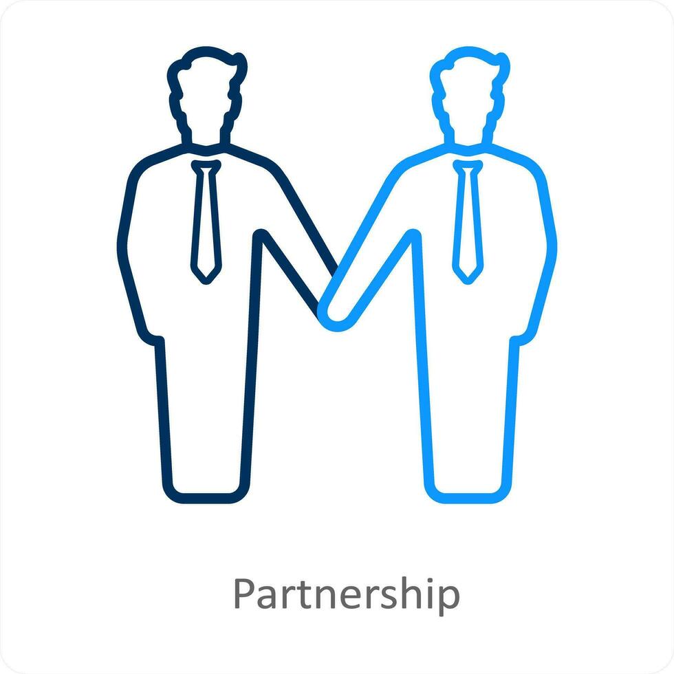 Partnership and deal icon concept vector