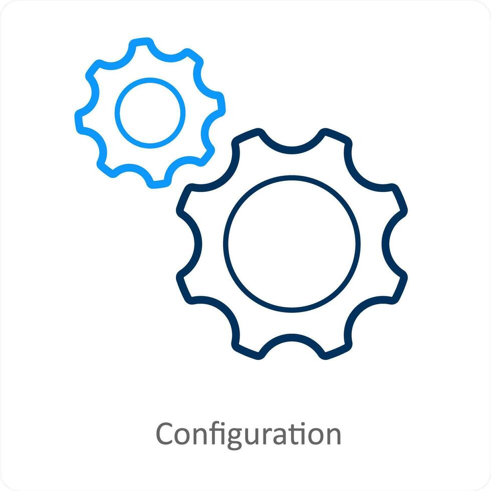 Configuration and setting icon concept vector