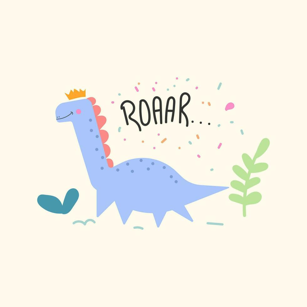 linda dinosaurio vector para imprimir, saludo tarjeta y antecedentes fondo de pantalla