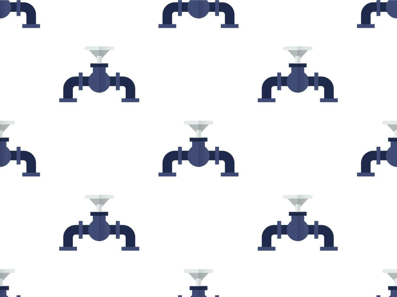 a seamless pattern with a blue pipe and a white background vector