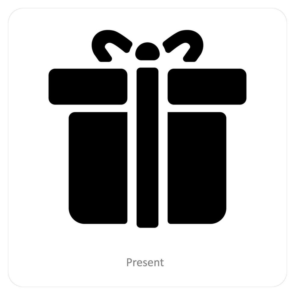 Present and gift icon concept vector