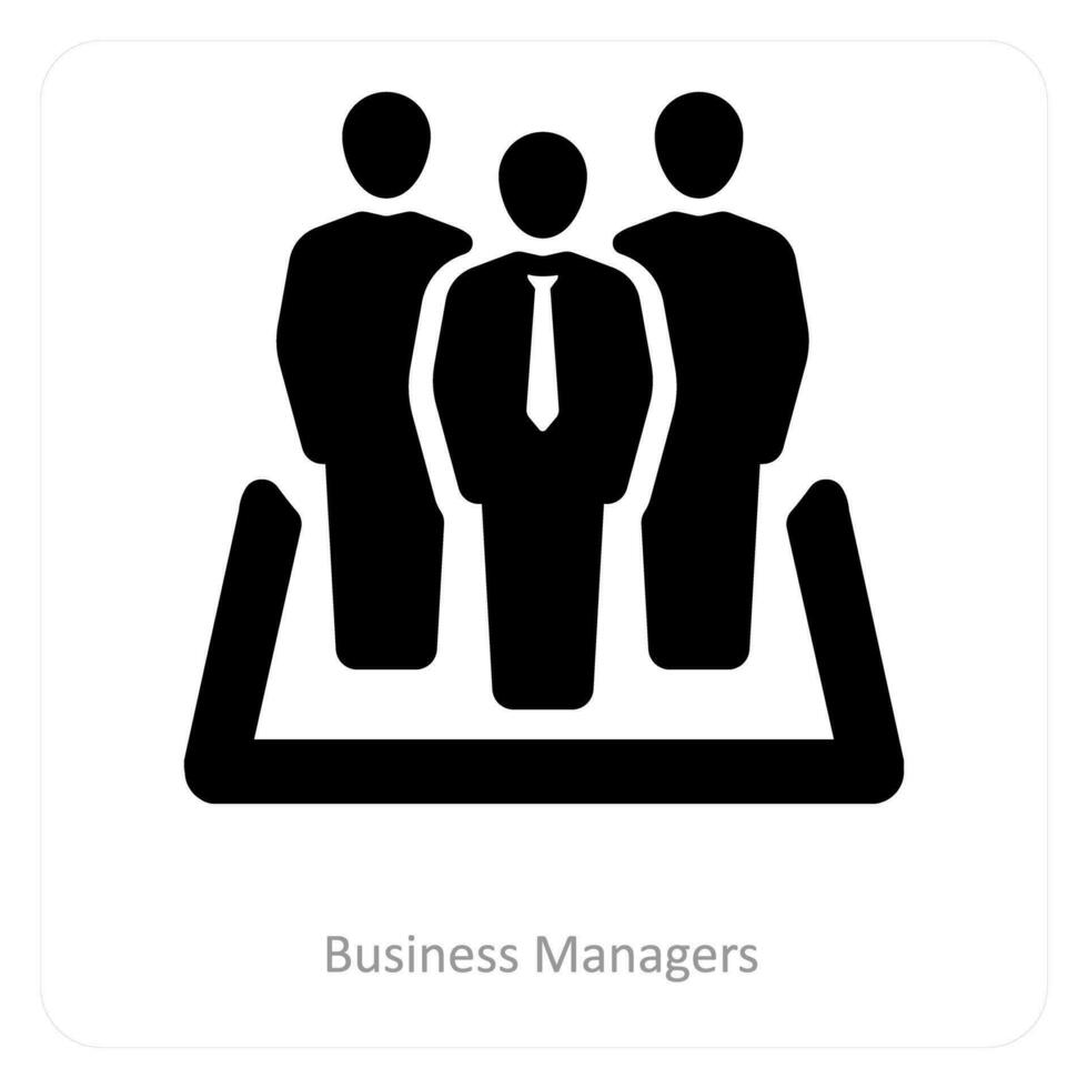 Business Managers and management icon concept vector
