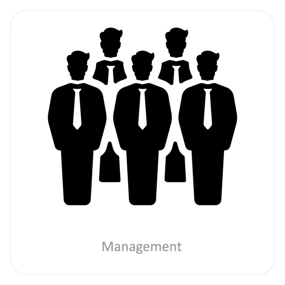 Management and business icon concept vector