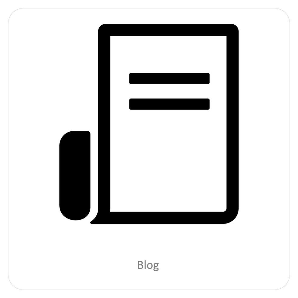 Blog and article icon concept vector