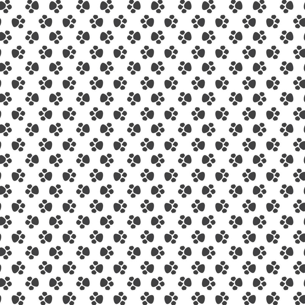 Free dog footprints pattern design vector