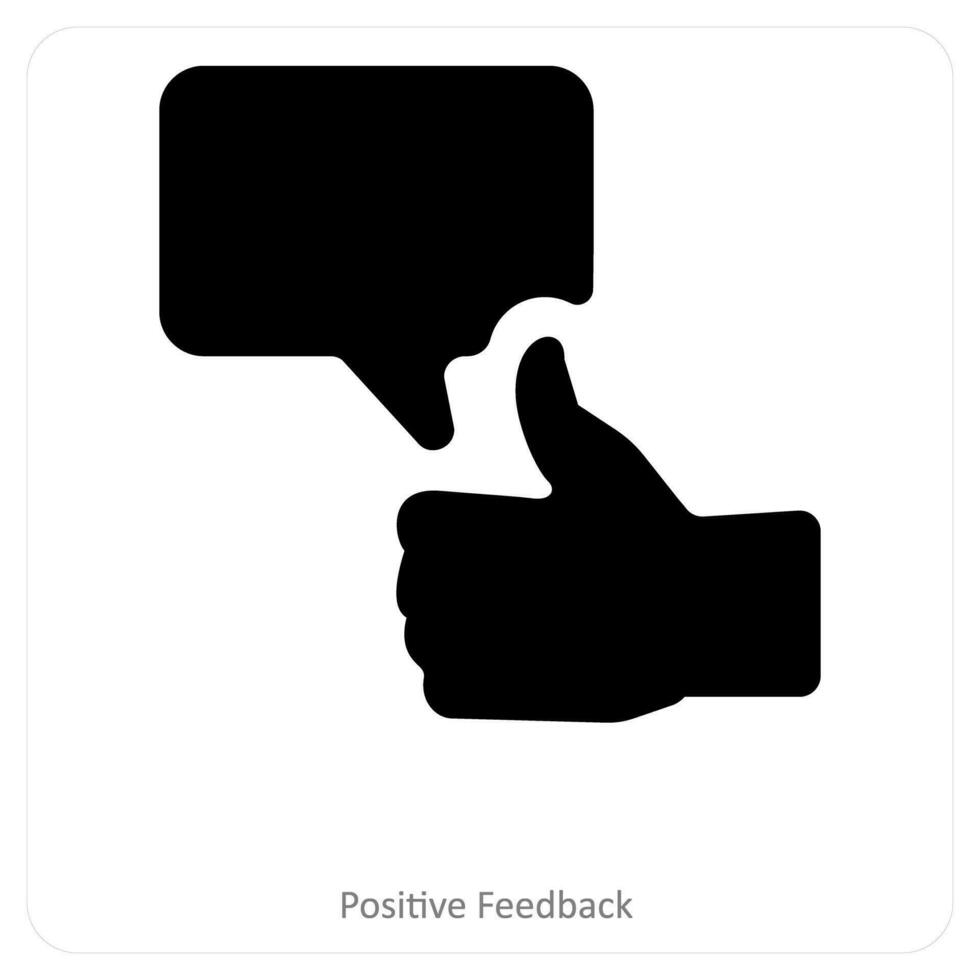 Positive Feedback and comments icon concept vector