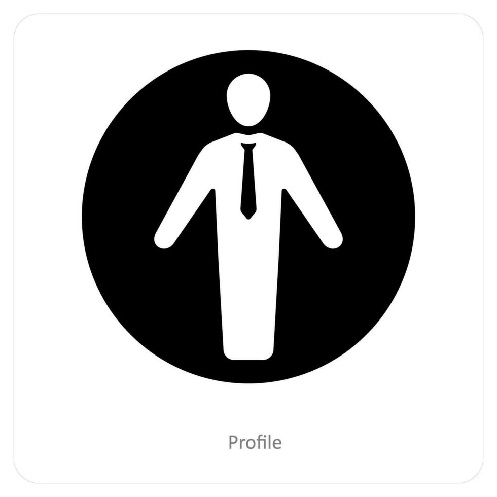 Profile and user icon conecpt vector
