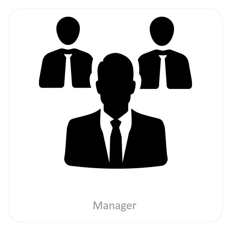 Manager and business icon concept vector