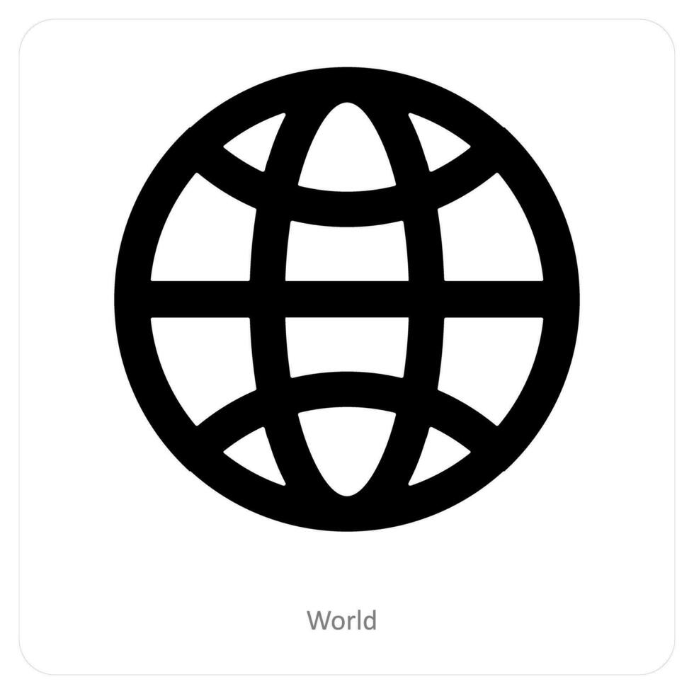 World and earth icon concept vector