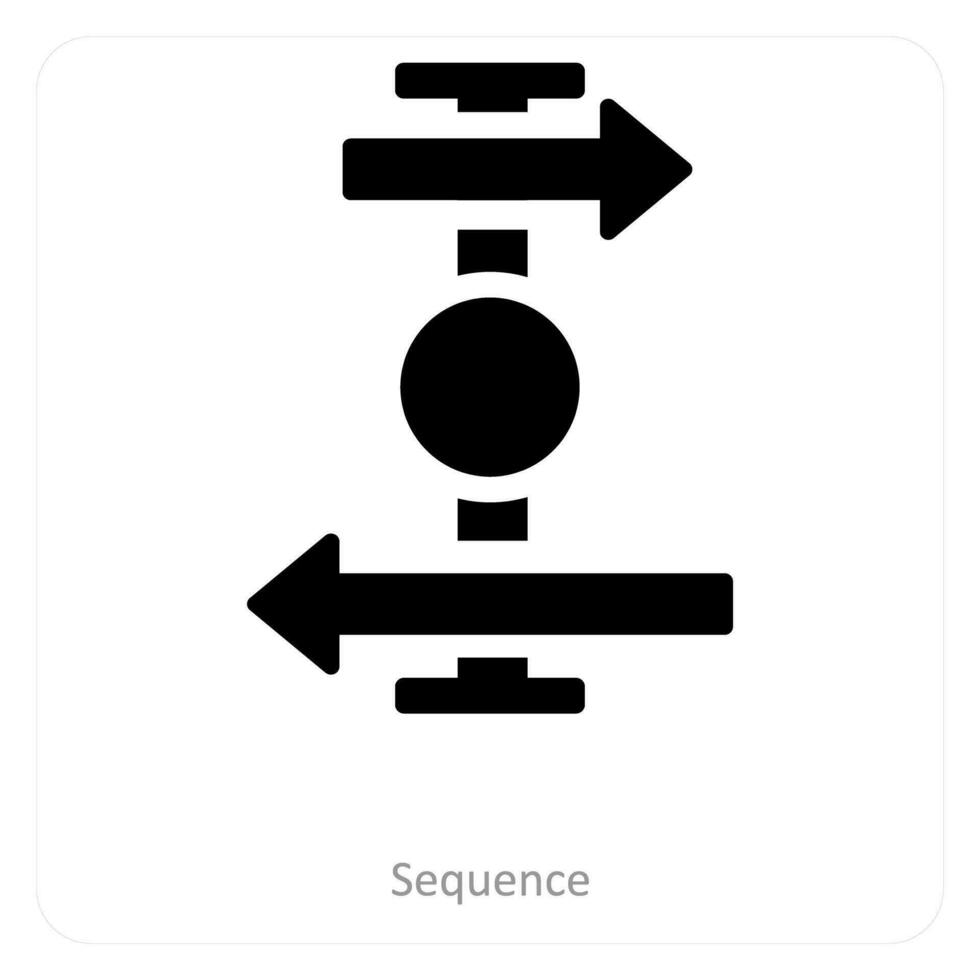 Sequence and series icon concept vector