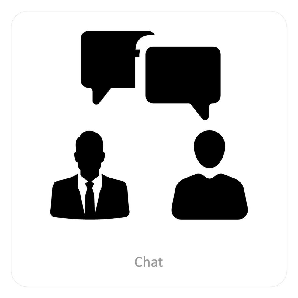 Chat and communication icon concept vector