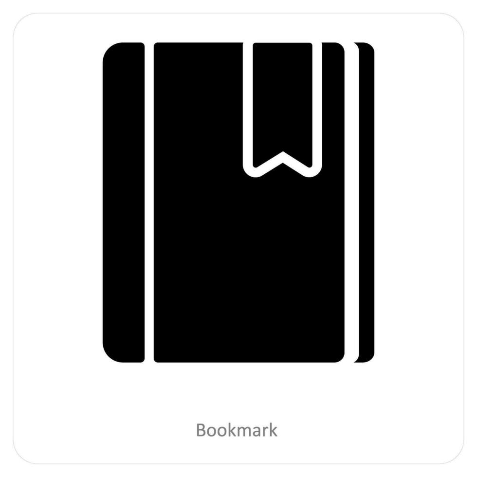 Bookmark and label icon concept vector