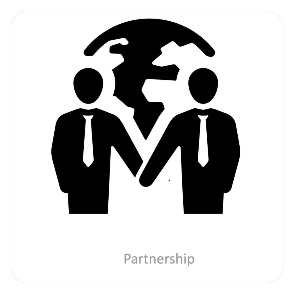 Partnership and deal icon concept vector