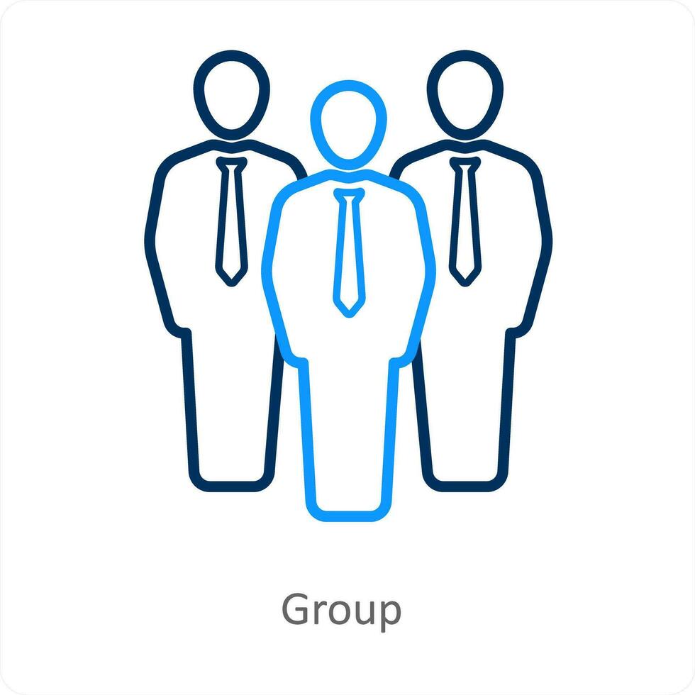 Group and team icon concept vector