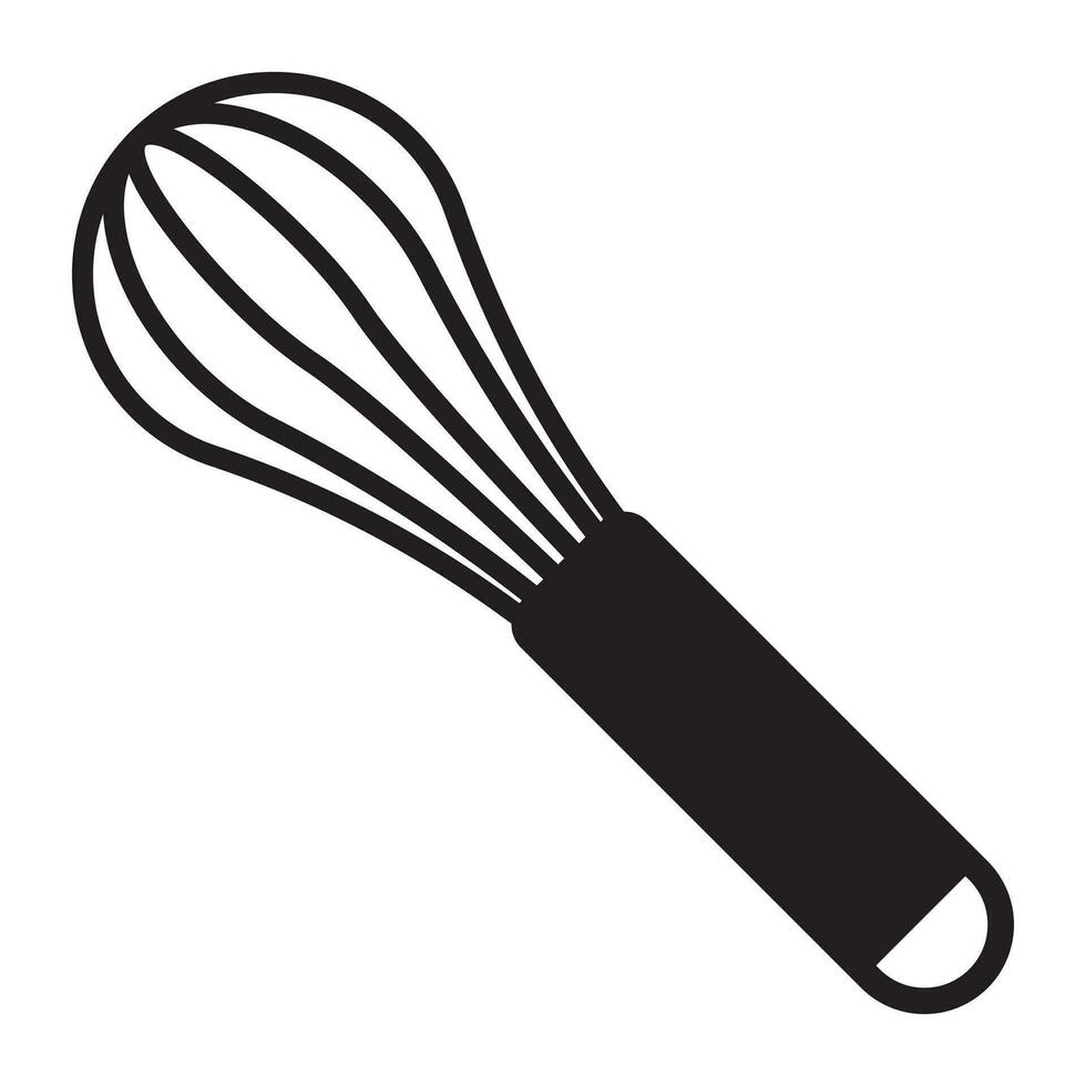 Balloon whisk for mixing and whisking flat vector icon for cooking apps and websites.