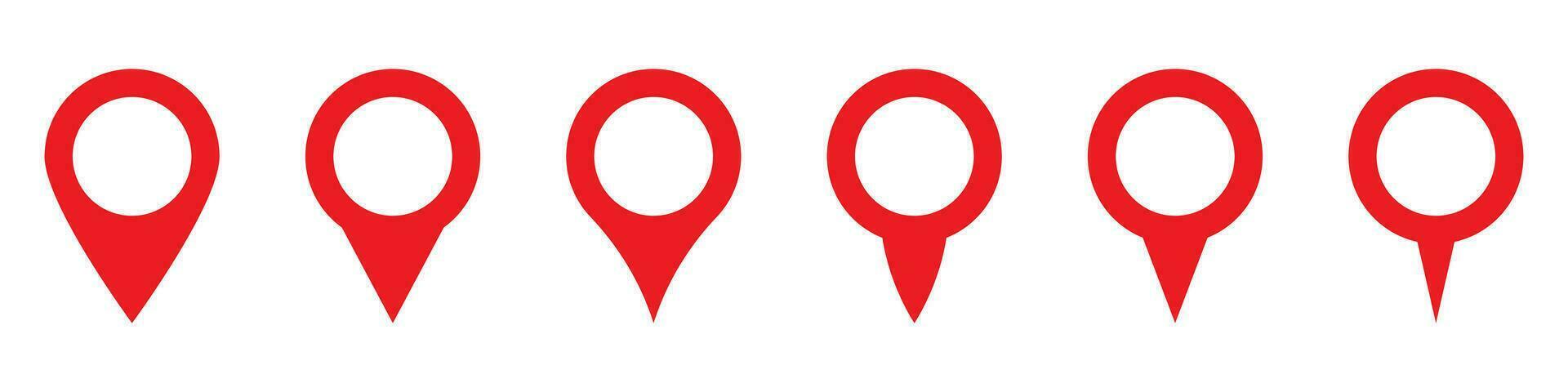 Maps pin. Red location map icon. vector