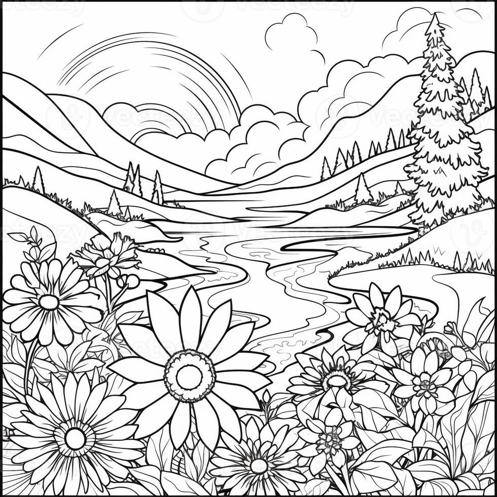 Spring Coloring Pages photo