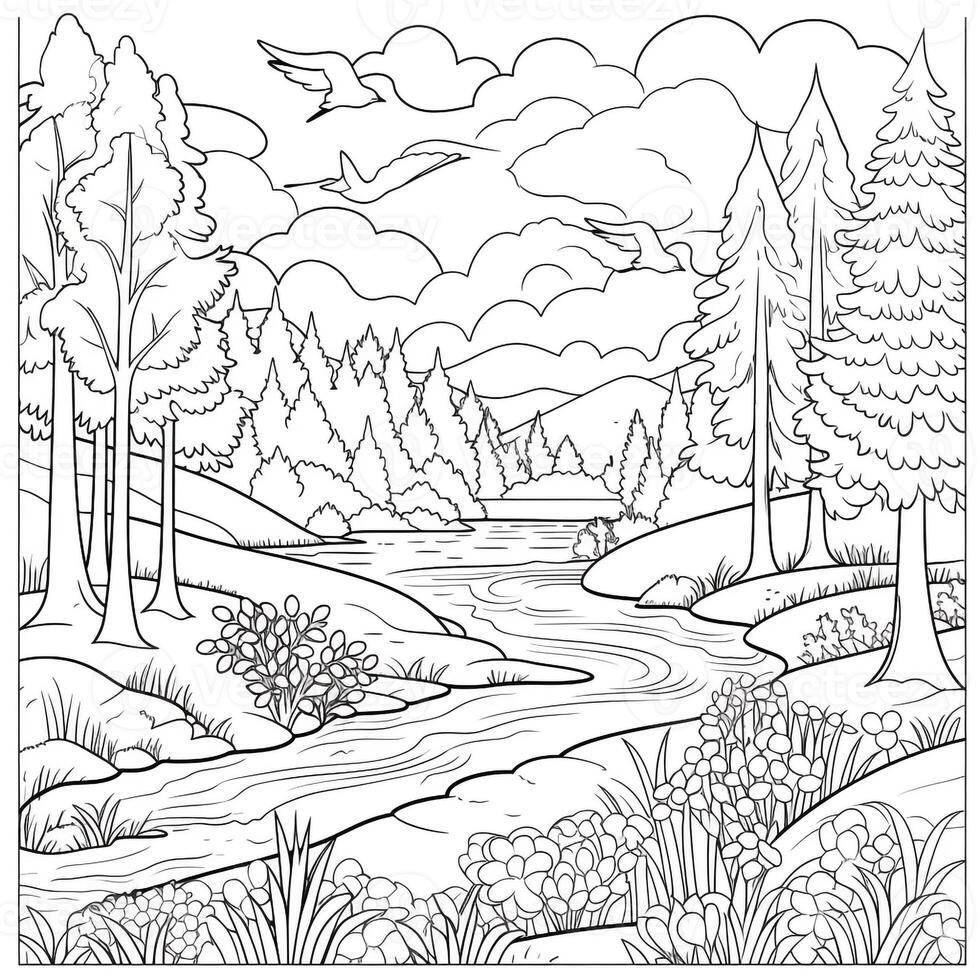 Spring Coloring Pages photo