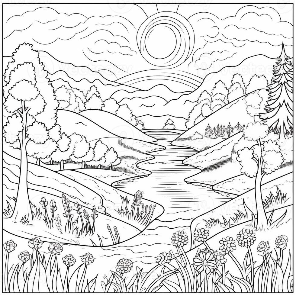 Spring Coloring Pages photo