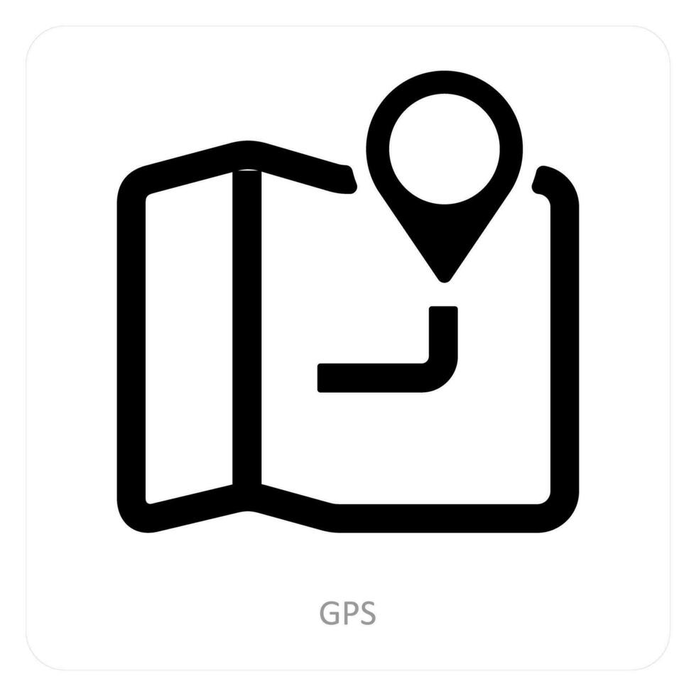 Gps and navigartion icon concept vector