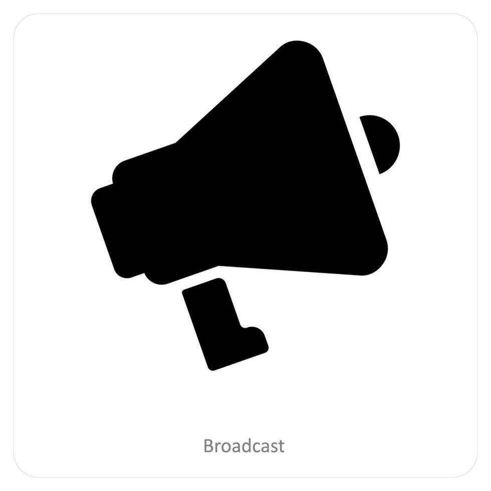 Broadcast and announcement icon concept vector