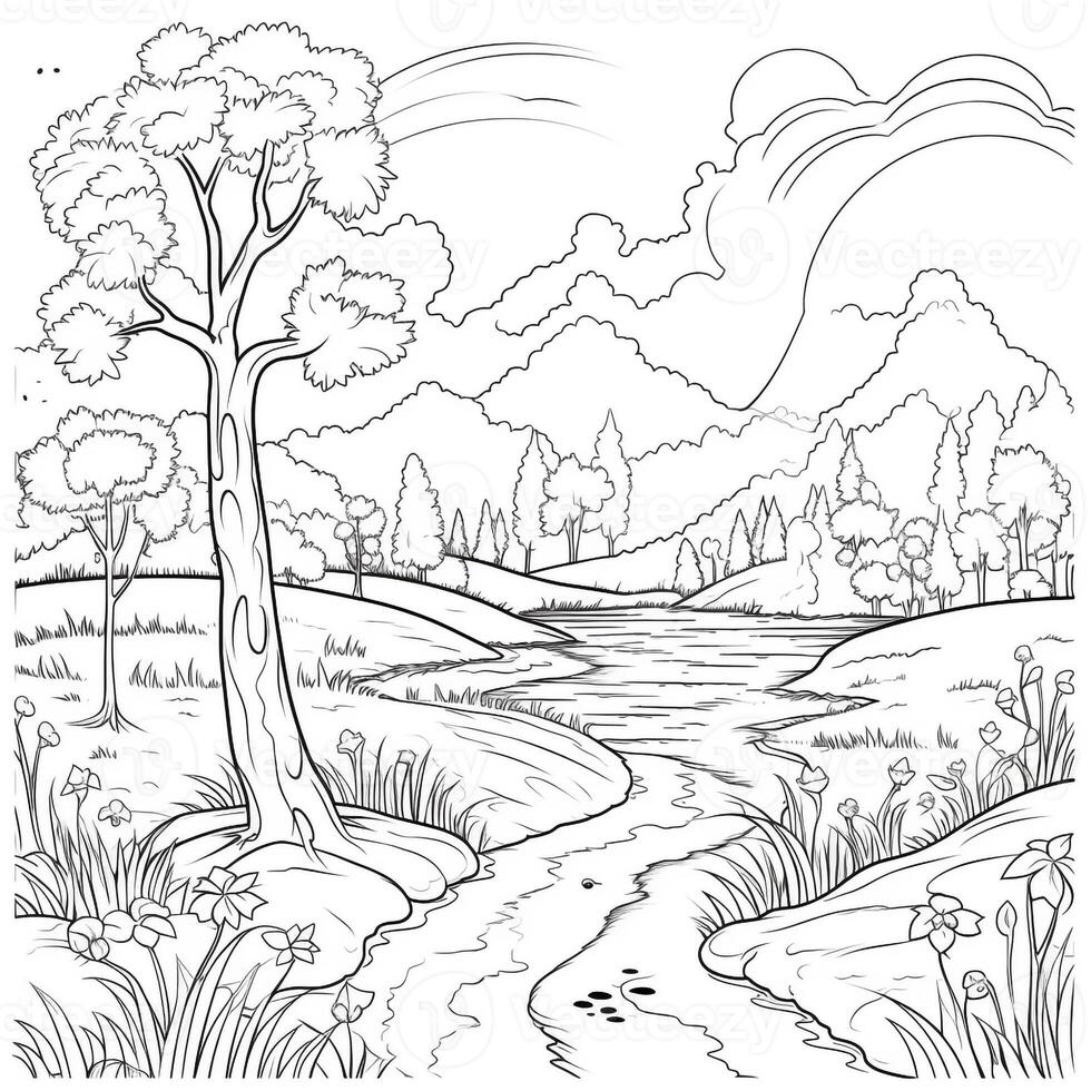 Spring Coloring Pages photo