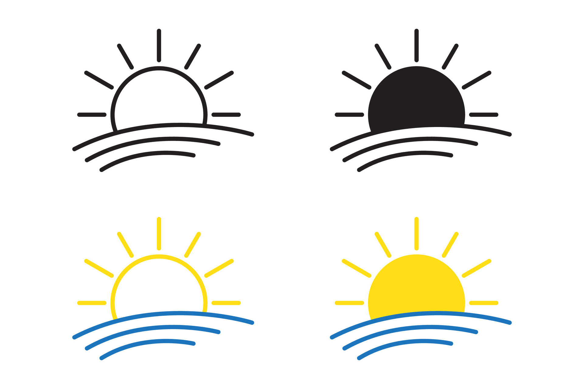 Sunset Icon Sunrise Icon Sun Rise Symbol Morning Icon 26641674 Sunset Icon Sunrise Icon Sun Rise Symbol Morning Icon 26641674