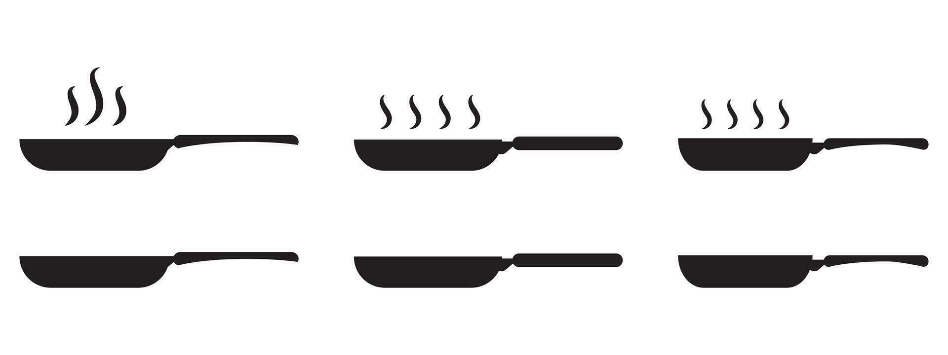 Frying pan icon. Frying pan vector sign.