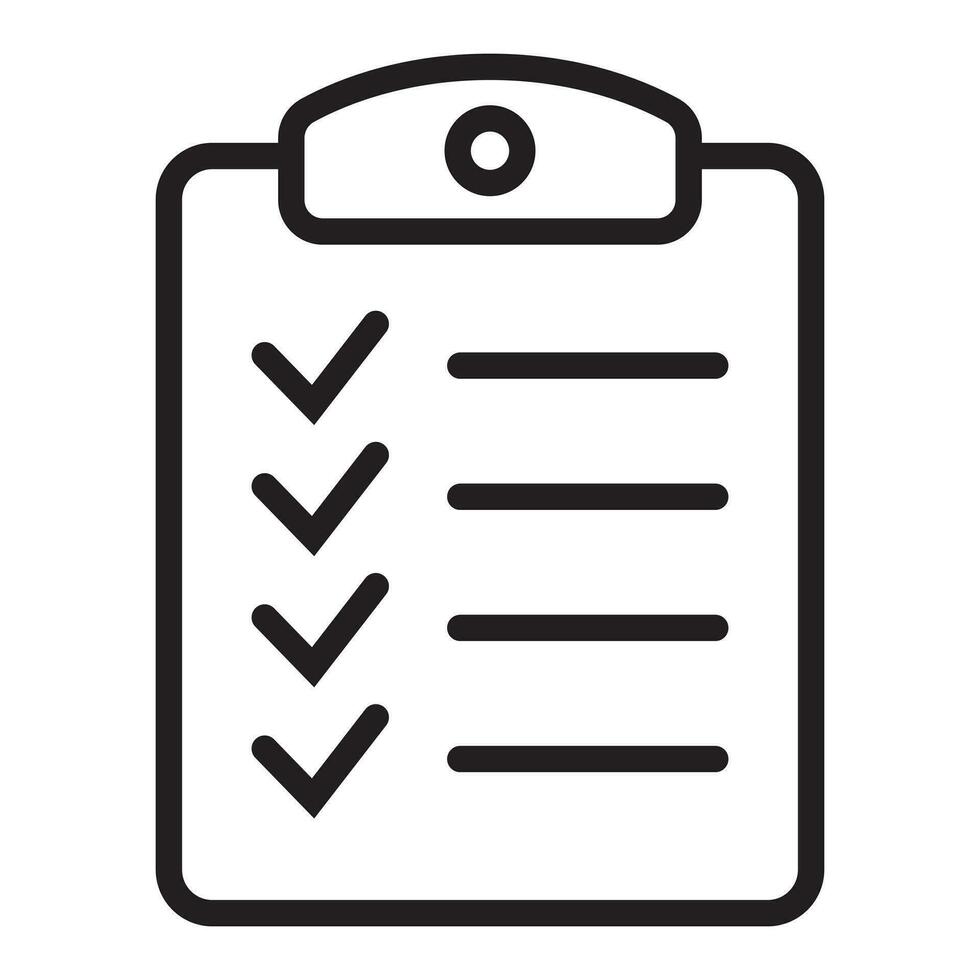 Clipboard and checklist icon. Project management, questionnaire icon. To do list vector icon for web site and app design.