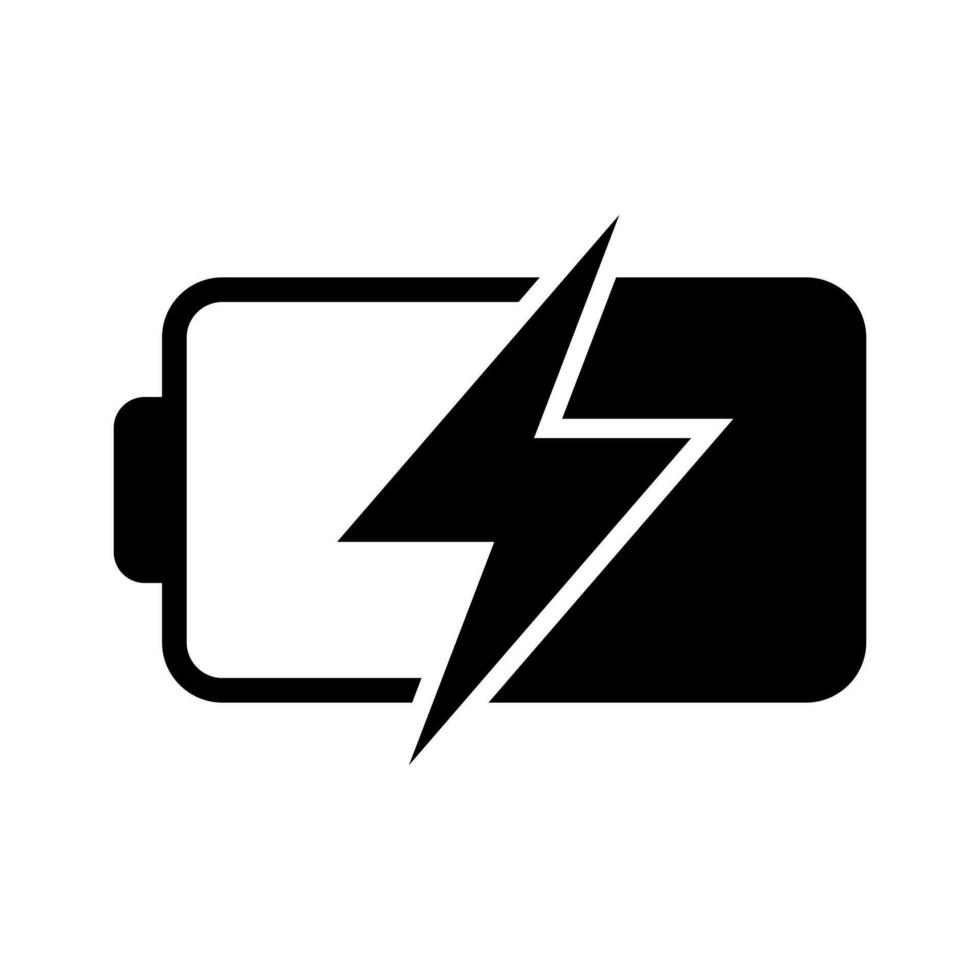 Battery charging UI icon. Battery charge indicator icon. vector