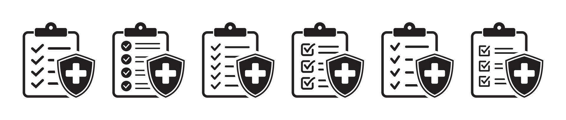 Medical insurance icon, Health insurance icon. Vector illustration.