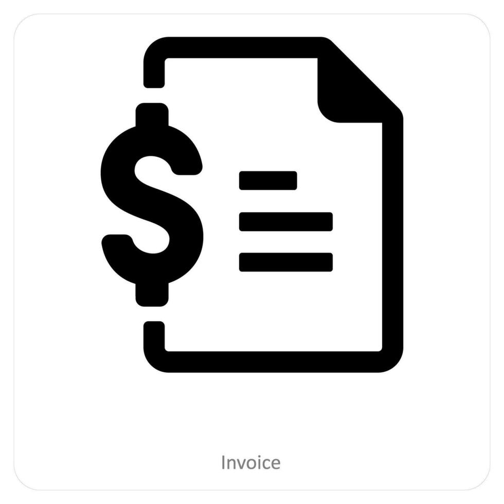 Invoice and account icon concept vector